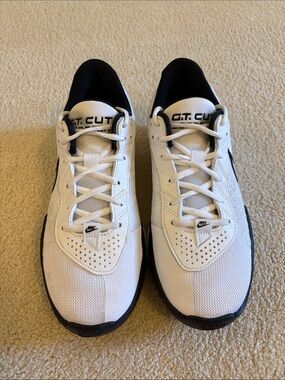 Nike G.T. Cut White and Black Basketball Shoes